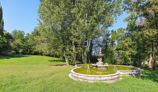 Centuries-old fountain in the park